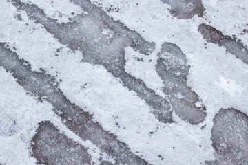 Background of winter ice and snow texture