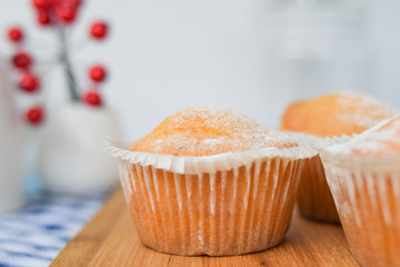delicious pastry, cupcake close up