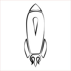 Rocket Icon, Start Up Design