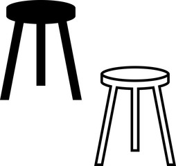 Stool Icon, Furniture Icon