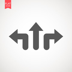 Arrow Icon in trendy flat style isolated on grey background. Arrow symbol for your web site design, logo, app, UI. Vector illustration, EPS10 .