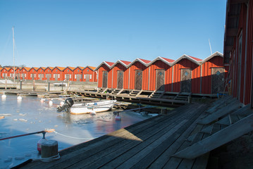 Harbor on the west coast in Sweden