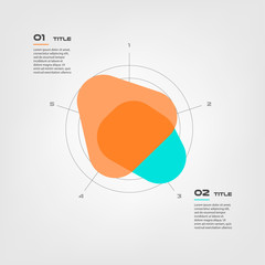 Radar diagram elements color infographics. Some of chart, graph, parts, processes. Vector business template for presentation. Can be used for workflow layout, diagram, banner, web design