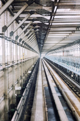 Railroad track, monorail