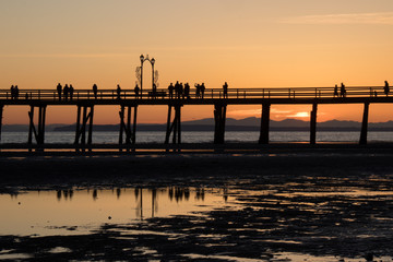 Fototapeta premium Sunset at White Rock Pier