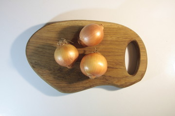 onion on white background