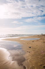 La plage de Piémanson en Camargue