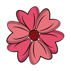 Beautiful flower symbol vector illustration graphic design