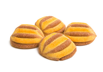 striped cookies isolated