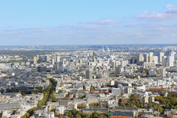 Fototapeta na wymiar France, Paris, view of the city from a height