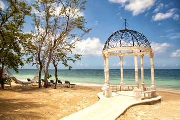 Wedding Pagoda on Jamaican Beach