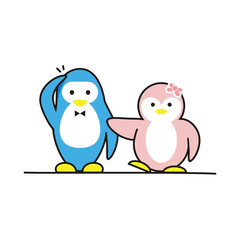 penguin couple