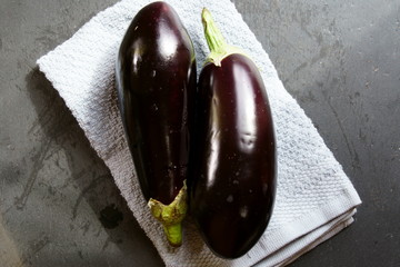 A pair of Eggplants