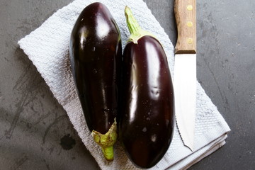 A pair of Eggplants