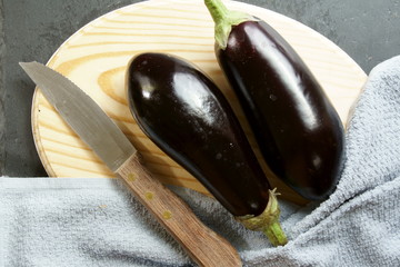 A pair of Eggplants