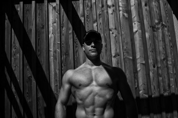 Fototapeta na wymiar Bodybuilding Portrait Max