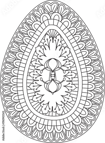 Download "Easter egg Mandala" Stock image and royalty-free vector ...