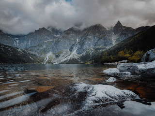Fototapeta na wymiar Morskie Oko Lake in Tatra Mountains in Poland