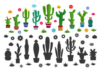 Vector cactus icons