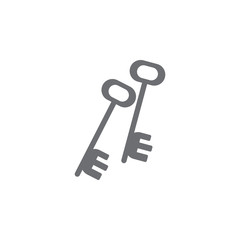 keys icon. Simple element illustration. keys symbol design template. Can be used for web and mobile