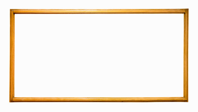 Thin wooden picture frame