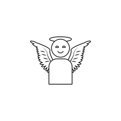 avatar of a sweet angel icon. Element of angel and demon icon for mobile concept and web apps. Thin line  icon for website design and development, app development. Premium icon