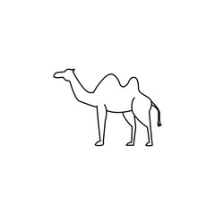 camel icon. Element of Arab culture icon for mobile concept and web apps. Thin line  icon for website design and development, app development. Premium icon