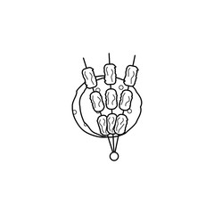 Obraz premium barbecue icon. Element of Arab culture icon for mobile concept and web apps. Thin line icon for website design and development, app development. Premium icon