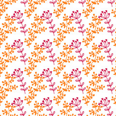 Vector seamless floral pattern.