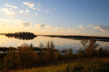 Evening On Astotin Lake, Elk Island National Park, Alberta