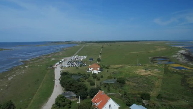 PANORAMIC VIEW OF LAND ISLAND, SWEDEN, FROM SOUTHERN LIGHTHOUSE