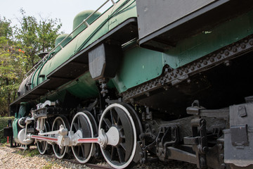 Vintage Steam engine locomotive train