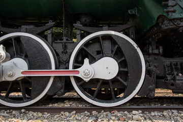 Vintage Steam engine locomotive train