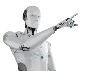 robot finger point