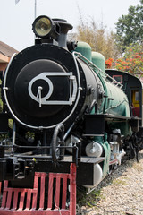 Vintage Steam engine locomotive train