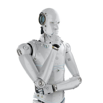 humanoid robot thinking