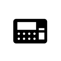 atm filled vector icon. Modern simple isolated sign. Pixel perfect vector  illustration for logo, website, mobile app and other designs