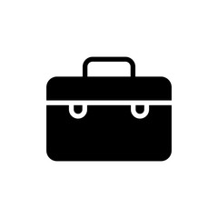 leather briefcase, suitcase filled vector icon. Modern simple isolated sign. Pixel perfect vector  illustration for logo, website, mobile app and other designs