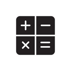 calculator filled vector icon. Modern simple isolated sign. Pixel perfect vector  illustration for logo, website, mobile app and other designs
