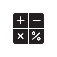Fototapeta premium calculator filled vector icon. Modern simple isolated sign. Pixel perfect vector illustration for logo, website, mobile app and other designs