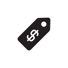 dollar price tag filled vector icon. Modern simple isolated sign. Pixel perfect vector  illustration for logo, website, mobile app and other designs