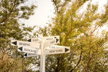 the wood label Guidecity signboard