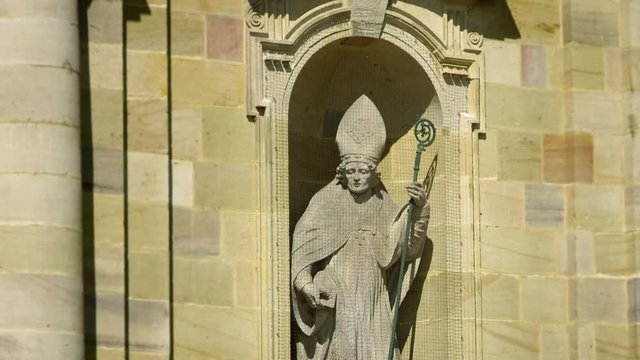 The Cathedral of St. Salvator in Fulda (Cathedral of Fulda) is the cathedral church of the Diocese of Fulda and the Holy Sepulcher of St. Boniface, Sep. 2017, Fulda, Germany