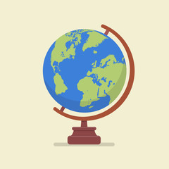 Earth globe model - obrazy, fototapety, plakaty