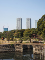 浜離宮庭園　横堀水門、