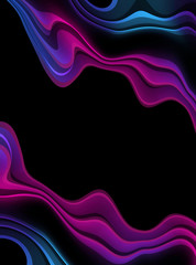 Abstract dark background with bright elements