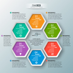 Abstract 3D Paper Infographics