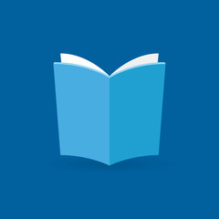 Book flat vector icon or design element