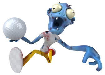 Fun zombie - 3D Illustration