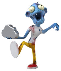 Fun zombie - 3D Illustration